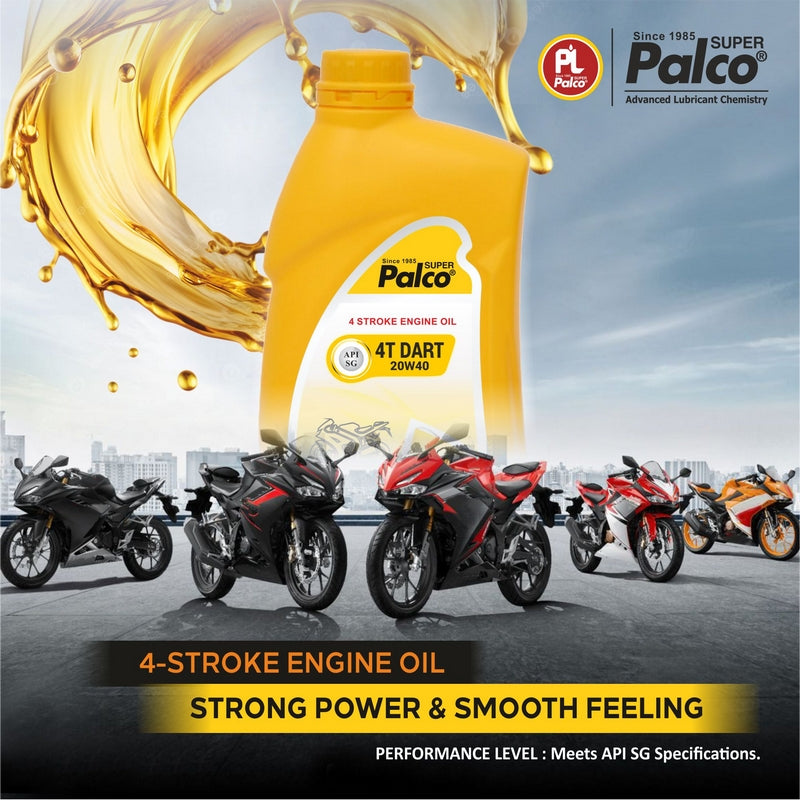 PALCO 4T DART 20W40, API SG Multigrade 4-Stroke Engine Oils for Bikes PALCO 4T DART 20W40, API SG Multigrade 4-Stroke Engine Oils for Bikes