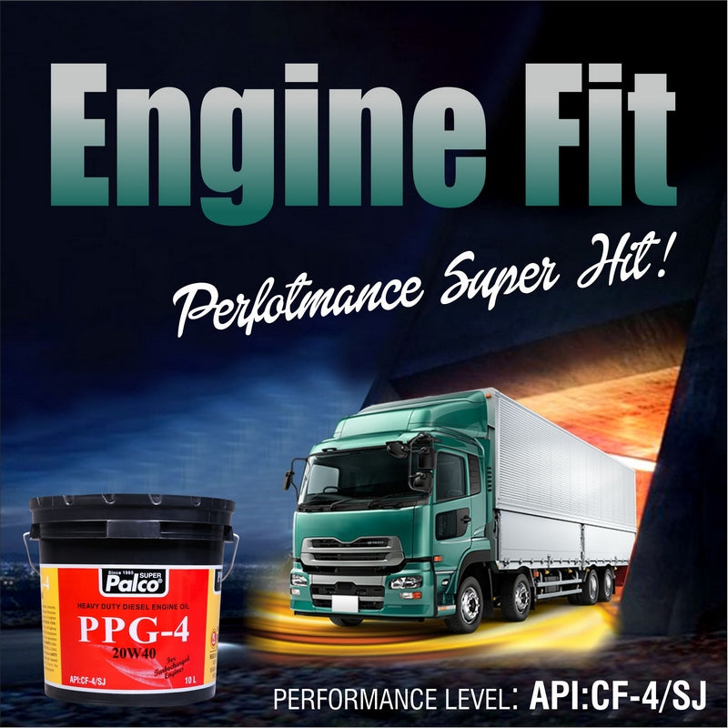 PALCO PPG-4 20W40, CF4/SJ, Heavy Duty Multigrade Engine Oil PALCO PPG-4 20W40, CF4/SJ, Heavy Duty Multigrade Engine Oil