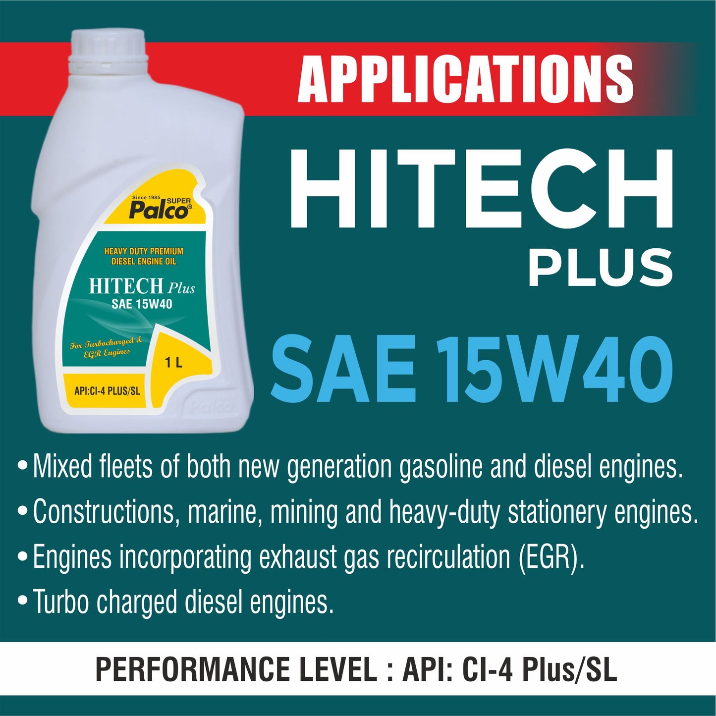 HITECH PLUS-15W40