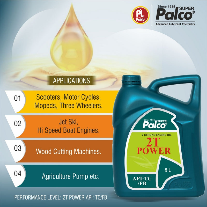PALCO 2T POWER, API-TC/FB, 2T Stroke Engine Oil for Bike & Scooter PALCO 2T POWER, API-TC/FB, 2T Stroke Engine Oil for Bike & Scooter