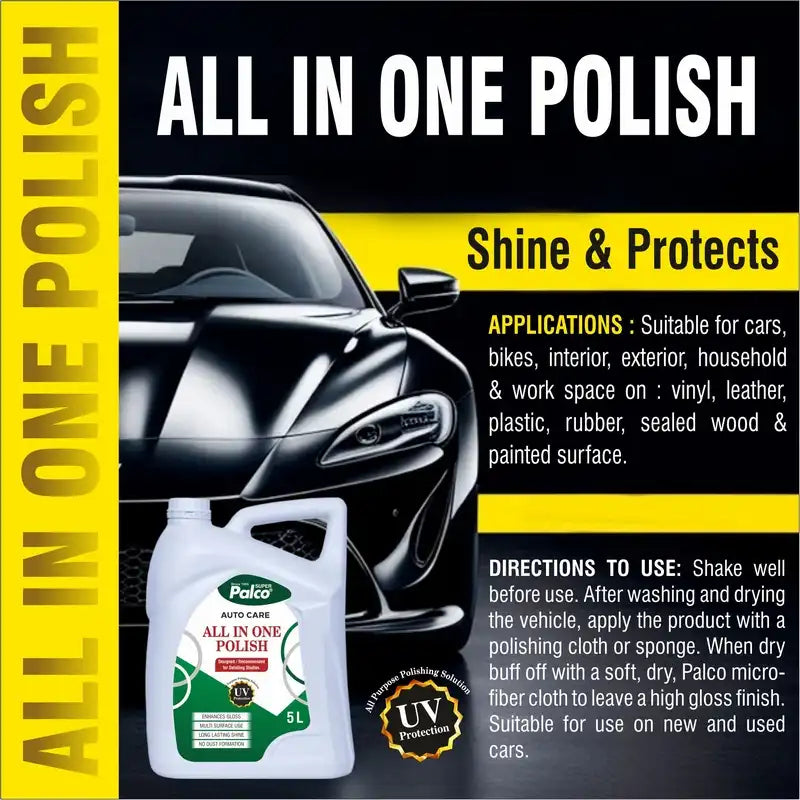 All-In-One Car Polish, Clean, Shine & Protect paint, glass, and metal All-In-One Car Polish, Clean, Shine & Protect paint, glass, and metal